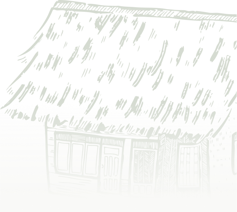 Ilustrasi rumah adat Kampung Naga